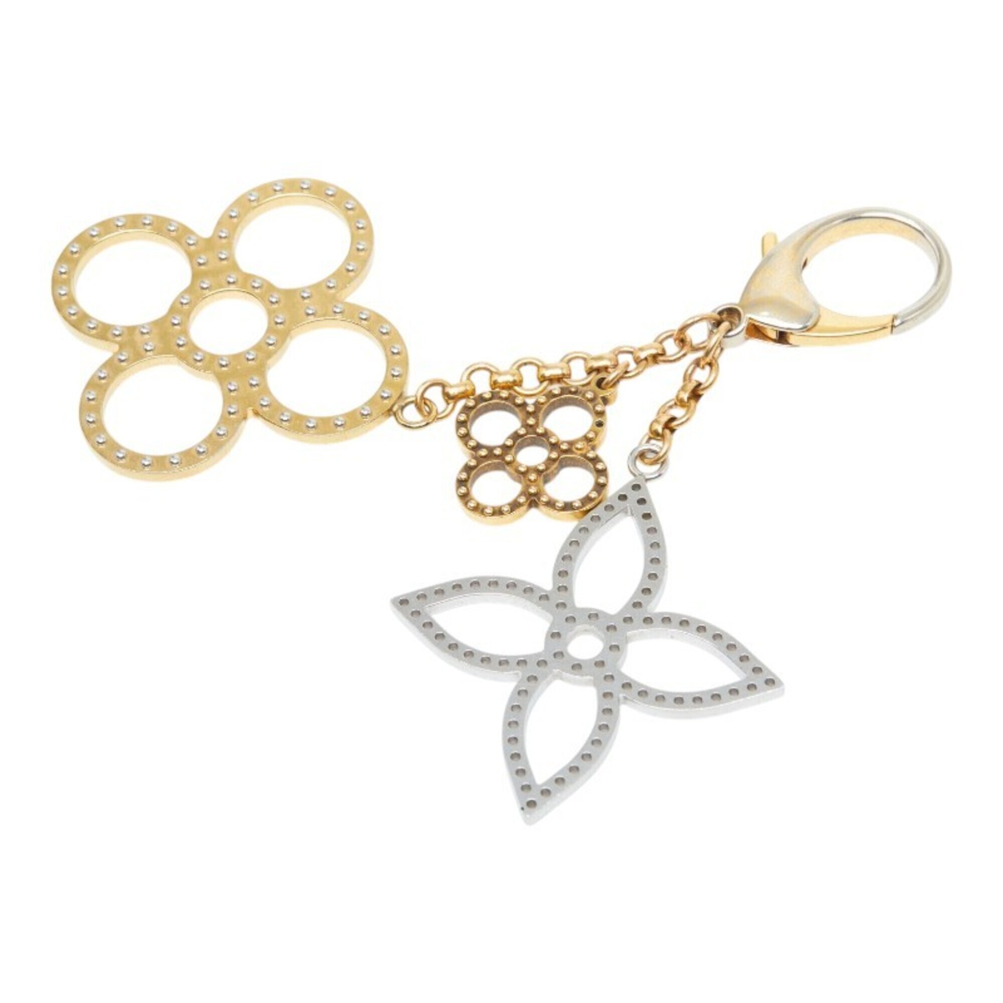 Louis Vuitton Bijou Sac Tapage Accessory Bag Charm Keychain M65722 Gold Silve...